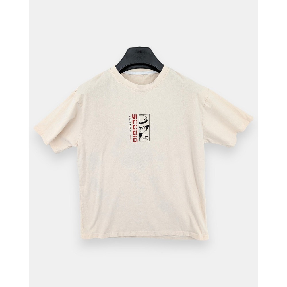 One Piece Luffy Anime Graphic T-Shirt BLNLIKESTUDIO White Short Sleeve Adult